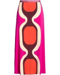Siyu - Fuchsia Maxi Skirt Polyamide, Elastane - Lyst