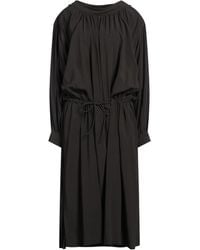 Lemaire - Dark Midi Dress Viscose, Virgin Wool - Lyst
