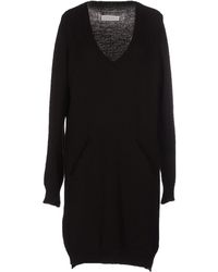 Grifoni - Dark Mini Dress Virgin Wool, Acrylic, Elastane - Lyst