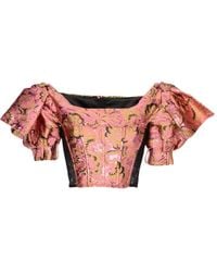 Dolce & Gabbana - Top Polyester, Polyamide, Silk, Cotton, Elastane - Lyst