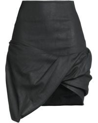 Rick Owens - Denim Skirt Cotton, Elastomultiester, Rubber - Lyst