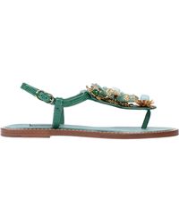 Dolce & Gabbana Sandalias de dedo - Verde