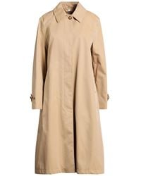 Burberry - Overcoat & Trench Coat Cotton - Lyst