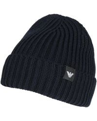 Emporio Armani - Midnight Hat Virgin Wool - Lyst