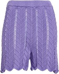 Suoli - Mauve Shorts & Bermuda Shorts Cotton - Lyst