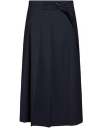 Peserico - Midi Skirt Polyester, Wool, Elastane - Lyst