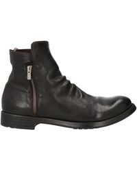 Officine Creative - Dark Ankle Boots Leather - Lyst