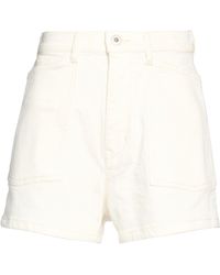KENZO - Ivory Denim Shorts Cotton, Elastane - Lyst