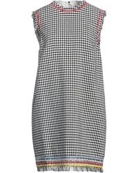 MSGM - Mini Dress Viscose, Linen, Polyester, Cotton - Lyst