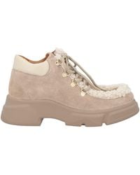 Voile Blanche - Khaki Ankle Boots Leather, Shearling - Lyst