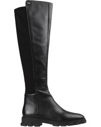michael kors leather thigh high boots