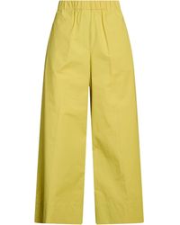Antonelli - Lime Pants Cotton, Elastane - Lyst