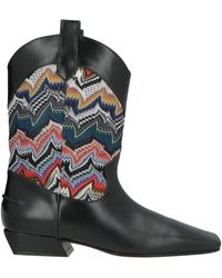 Missoni - Ankle Boots Leather, Textile Fibers - Lyst