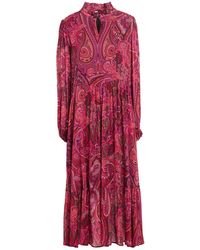 Shirtaporter - Midi Dress Viscose - Lyst