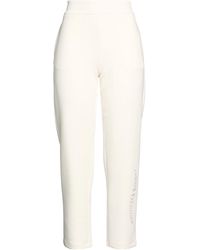 ARMANI EXCHANGE - Ivory Pants Polyester, Cotton, Modal, Elastane - Lyst