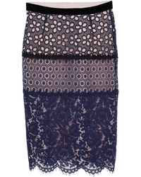 Boutique Moschino Gonna ginocchio - Blu