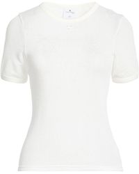 Courreges - T-Shirt Polyester, Cotton - Lyst