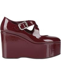 Alaïa - Burgundy Pumps Calfskin - Lyst