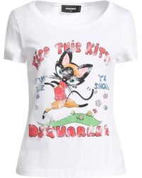 DSquared² - T-Shirt Cotton - Lyst