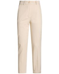 Momoní - Ivory Pants Cotton, Elastane - Lyst