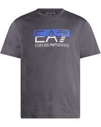 EA7 - T-Shirt Cotton - Lyst