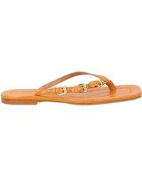 BY FAR - Tan Thong Sandal Leather - Lyst