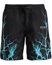 PHOBIA ARCHIVE - Swimwear With Lightblue Lighting Swim Trunks Polyester - Lyst