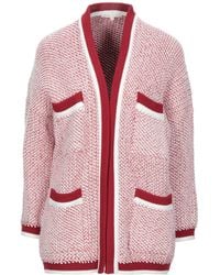 Maje Mid-length Cardigan - Red