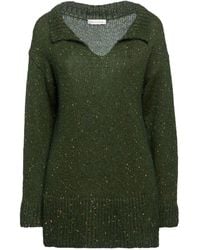 Manila Grace - Military Sweater Acrylic, Polyamide, Mohair Wool, Polyester - Lyst