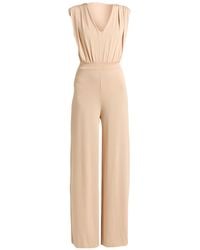 Kaos - Sand Jumpsuit Acetate, Polyamide, Elastane - Lyst