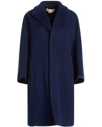 Marni - Midnight Coat Virgin Wool, Mohair Wool, Calfskin - Lyst