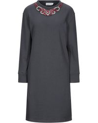 Satine Label Short Dress - Grey