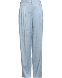Genny - Light Pants Viscose, Linen, Elastane, Polyamide, Polyester - Lyst