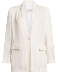 Gentry Portofino - Blazer Viscose, Silk, Cupro - Lyst