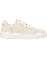 Doucal's - Cream Sneakers Calfskin - Lyst