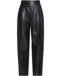 Alberta Ferretti - Pants Leather - Lyst