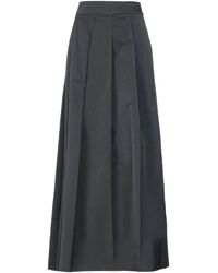 Clips Long Skirt - Black