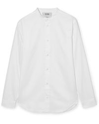 COS - The Poplin Tuxedo Shirt - Lyst