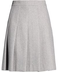 Celine - Light Mini Skirt Cashmere, Mohair Wool, Wool - Lyst