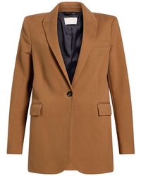 Circolo 1901 - Camel Blazer Cotton, Elastane - Lyst