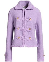 Moschino - Lilac Jacket Cotton, Polyamide, Elastane, Virgin Wool - Lyst
