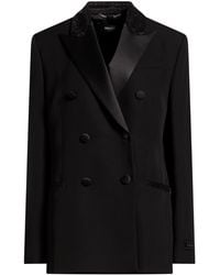 Versace - Blazer Virgin Wool, Silk, Polyester, Metal - Lyst