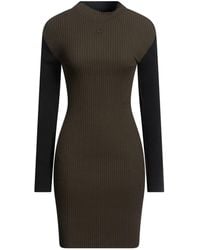 Courreges - Military Mini Dress Viscose, Polyester - Lyst