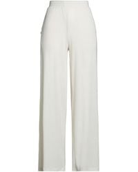 Jijil - Ivory Pants Polyester, Viscose, Elastane - Lyst