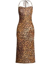 Just Cavalli - Midi Dress Polyester, Metallic Polyester, Polyamide, Elastane - Lyst