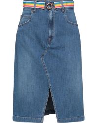 Love Moschino - Denim Skirt - Lyst