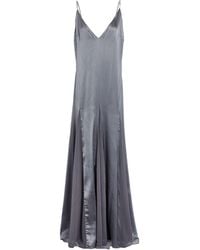 Elisabetta Franchi - Maxi Dress Silk, Elastane - Lyst