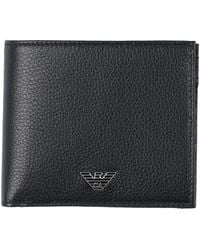 Emporio Armani - Wallet Leather - Lyst