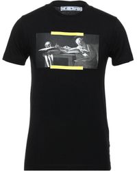 Off-White c/o Virgil Abloh T-shirt con stampa Caravaggio - Nero