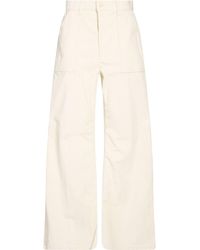 Dondup - Ivory Pants Cotton, Elastane - Lyst
